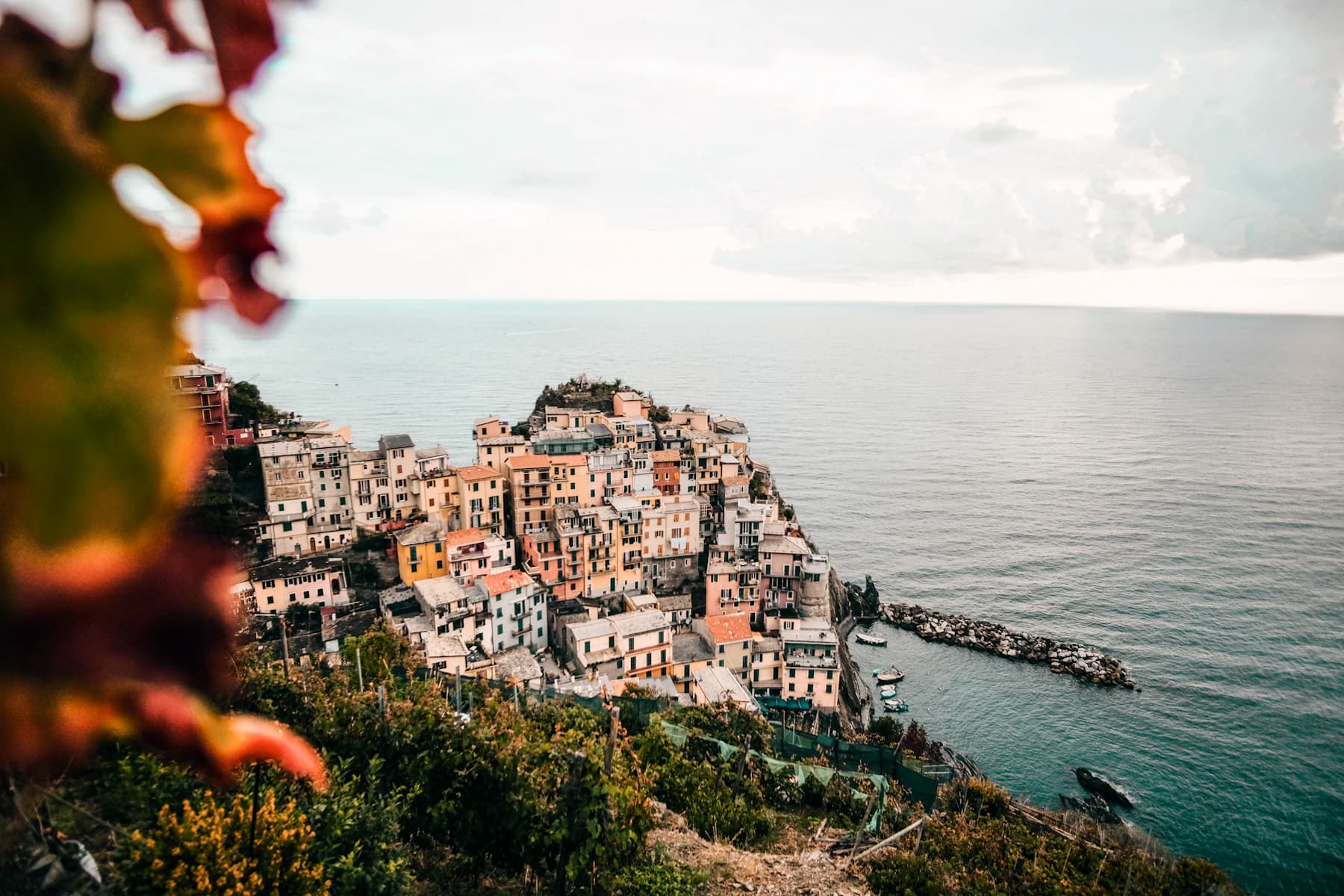 Colourful villages and blue sea on Italy's Cinque Terre coast